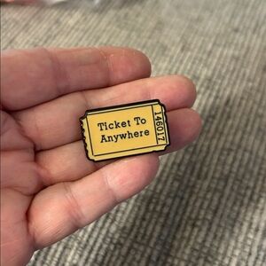 Ticket to Anywhere enamel pin NEW